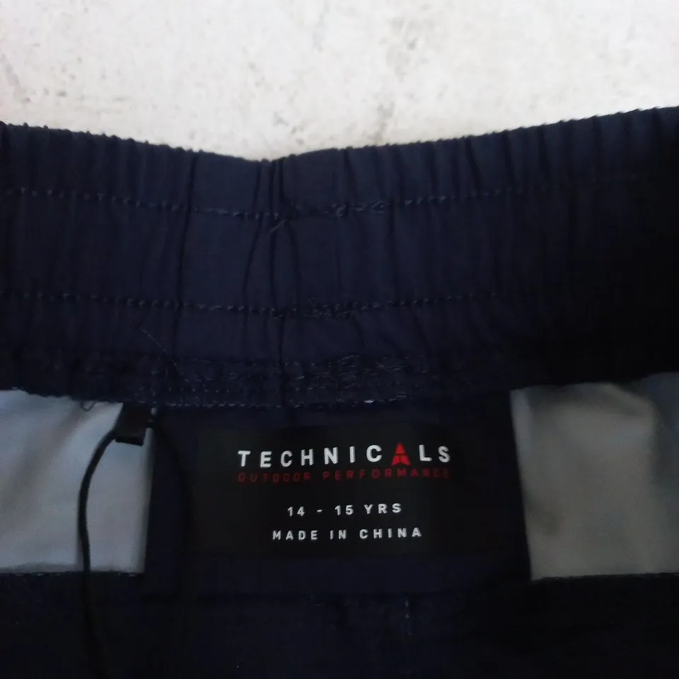 TECHNICALS OUTDOOR PERFORMANCE KIDS' SHORTS – NAVY, 14-15 YRS