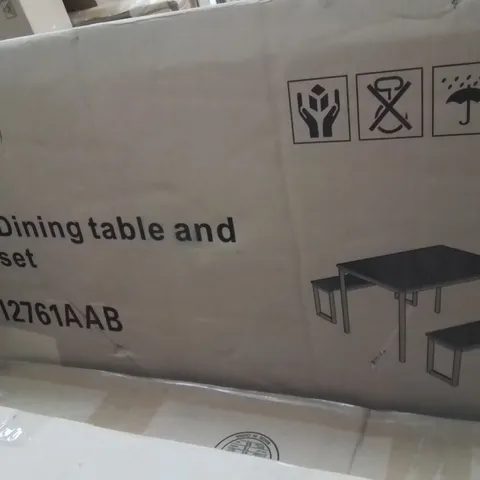 BOXED BELEN 4-PERSON BREAKFAST NOOK DINING SET