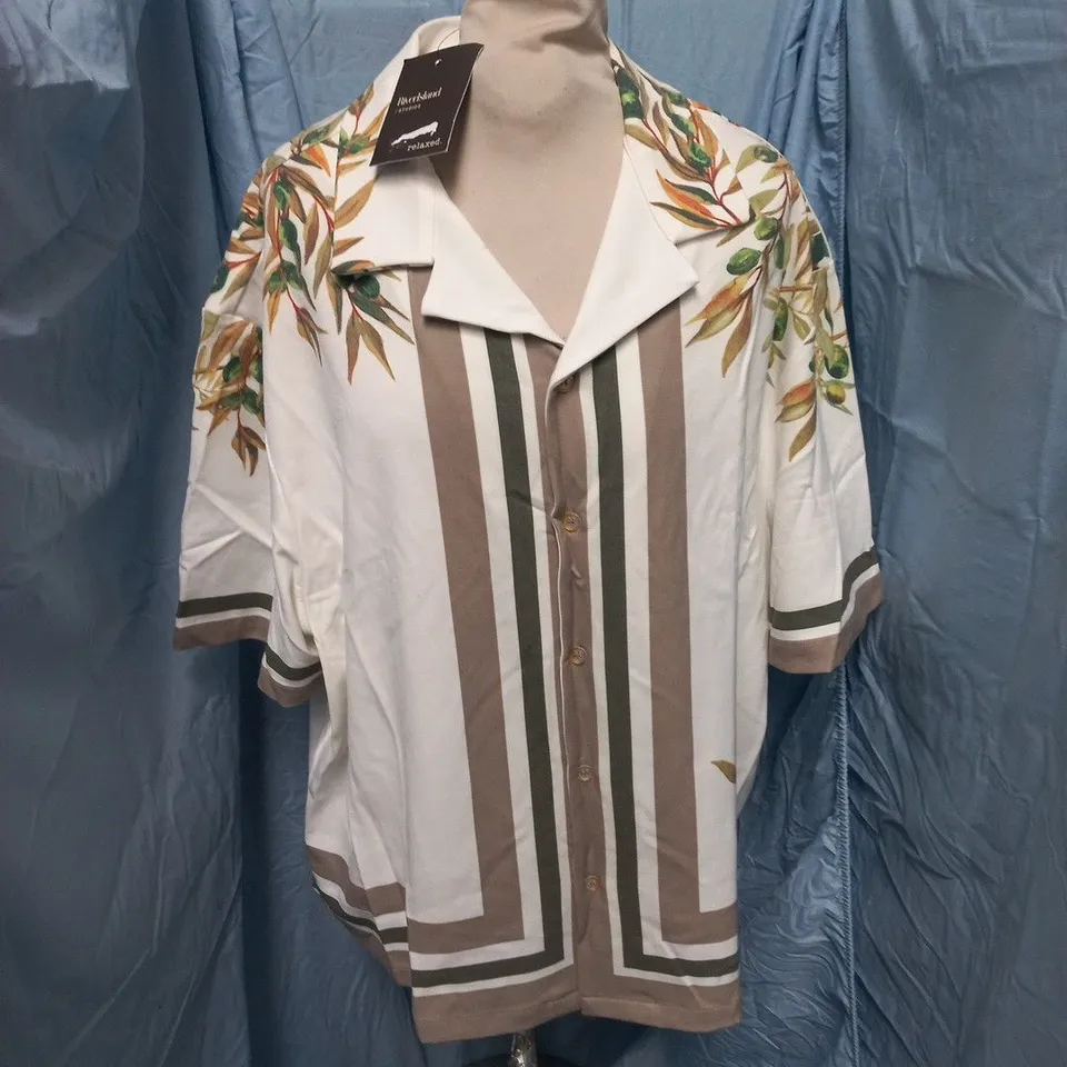 RIVER ISLAND STUDIO SHORT SLEEVE SHIRT - UK L