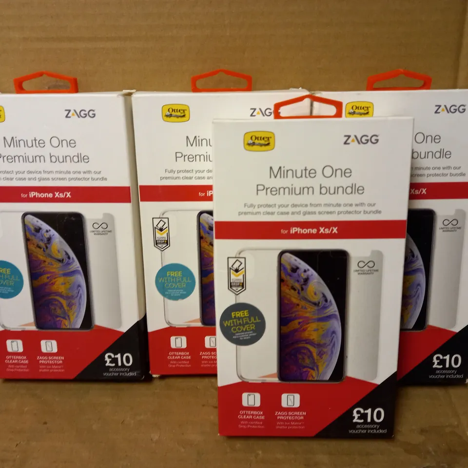 LOT OF 4 MINUTE ONE PREMIUM BUNDLE FOR IPHONE XS/X