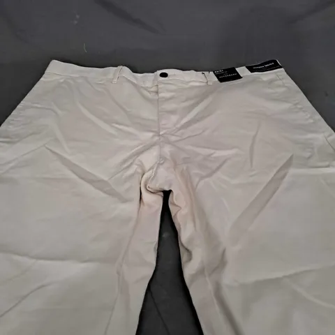 AUTOGRAPH REGULAR FIT CREAM SMART TROUSERS - W42 L31