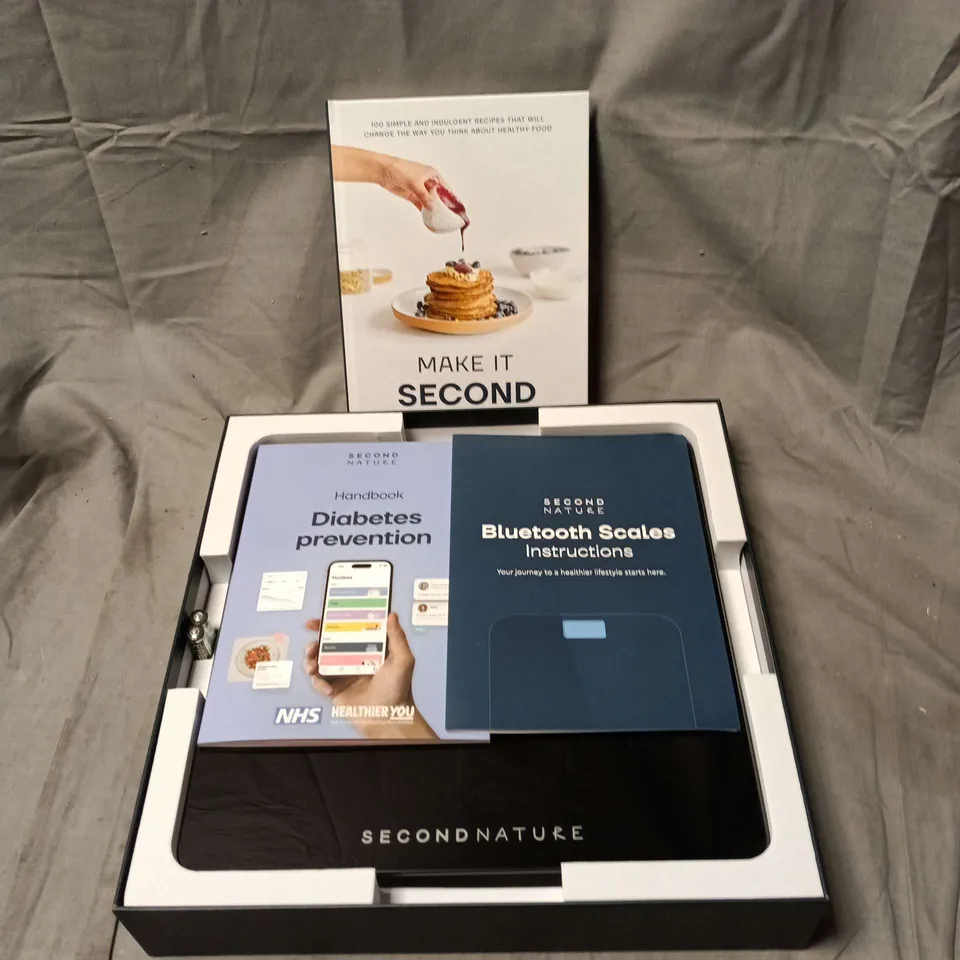 SECOND NATURE BLUETOOTH SCALES WITH DIABETES PREVENTION HANDBOOK – HEALTH KIT