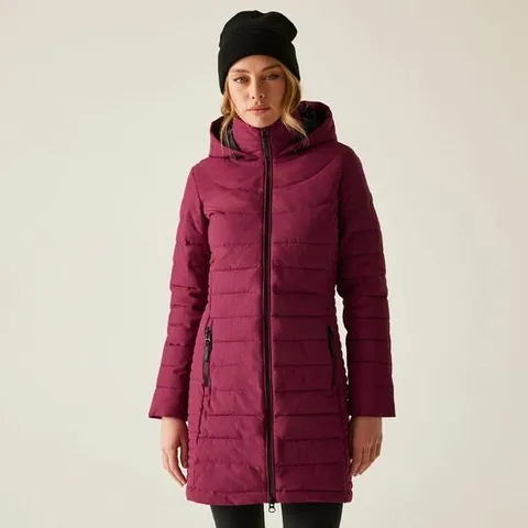 BRAND NEW REGATTA WOMEN'S ANDRIA PADDED JACKET IN DARK PIMENTO - 16