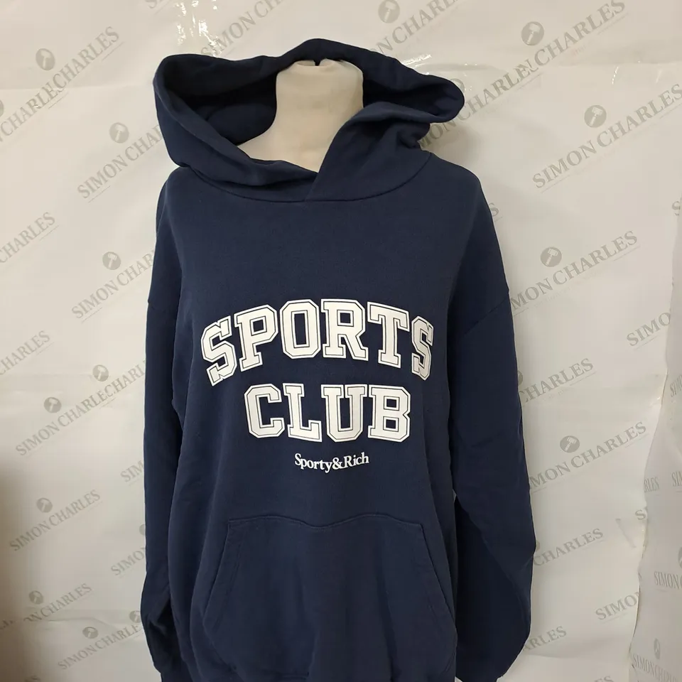 SPORTY AND RICH VARSITY HOODIE SIZE M