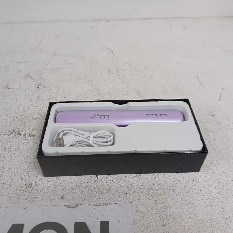 SIMPLY BEAUTY CORDLESS COMPACT STRAIGHTENER IN LILAC