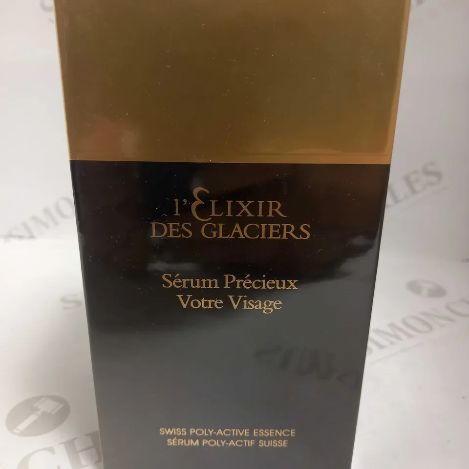 SEALED L'ELIXIR DES GLACIERS SERUM PRECIEUX VOTRE VISAGE SWISS POLY-ACTIVE ESSENCE 30ML