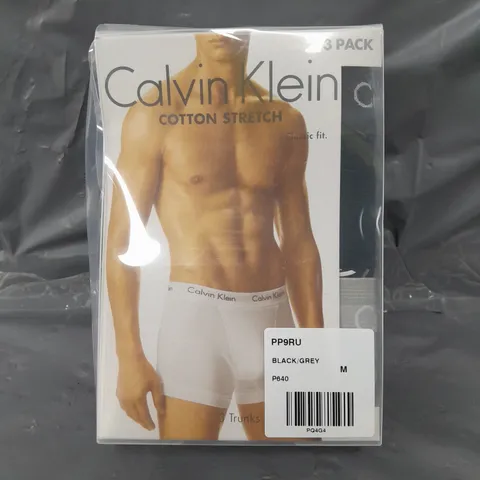 CALVIN KLEIN 3 PACK TRUNKS - PLAIN/PRINT
