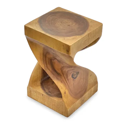 BOXED HOMESDIRECT365 DRIFTWOOD STOOL RUSTIC TWIST