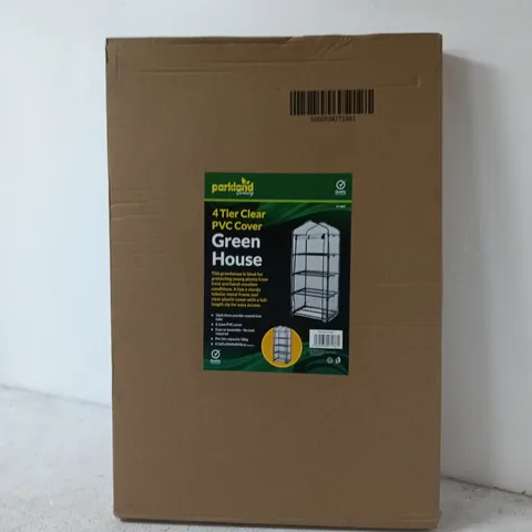 PARKLAND GREEN HOUSE 4 TIER CLEAR PVC COVER – (BOXED)