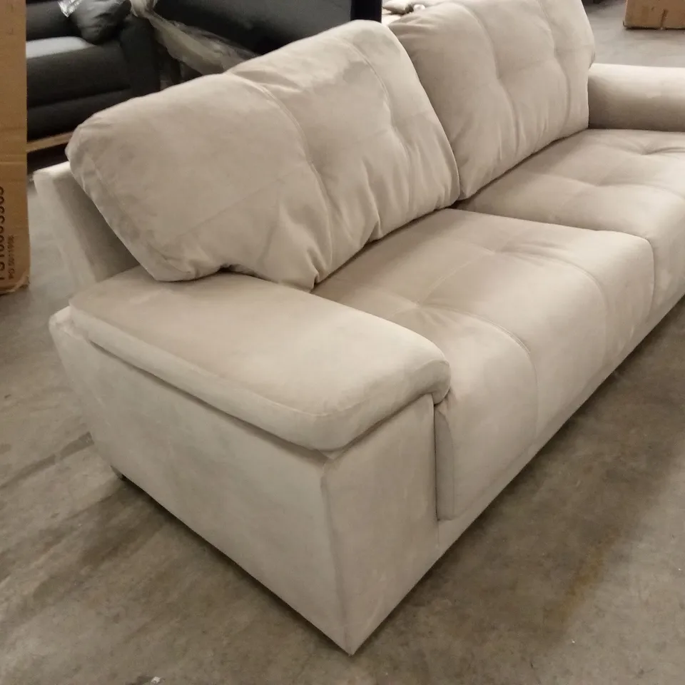 KANSAS 3 SEATER SOFA, CHAMPAGNE CLASSIC VELVET