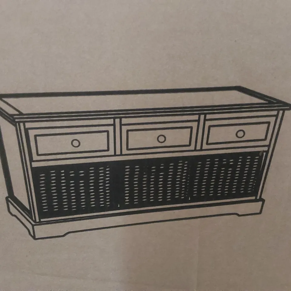 BOXED SAFAVIEH 3 DRAWER CABINET 