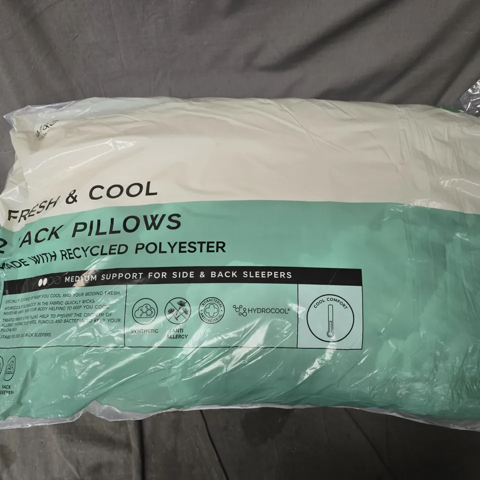M&S HOME FRESH & COOL 2 PACK PILLOWS 