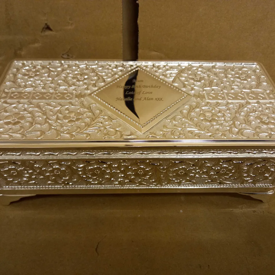 PERSONALISED ANTIQUE JEWELLERY BOX RRP £50.99