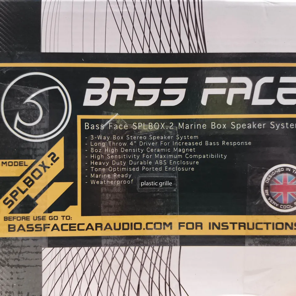 BASS FACE SPLBOX.2 MARINE BOX SPEAKER SYSTEM