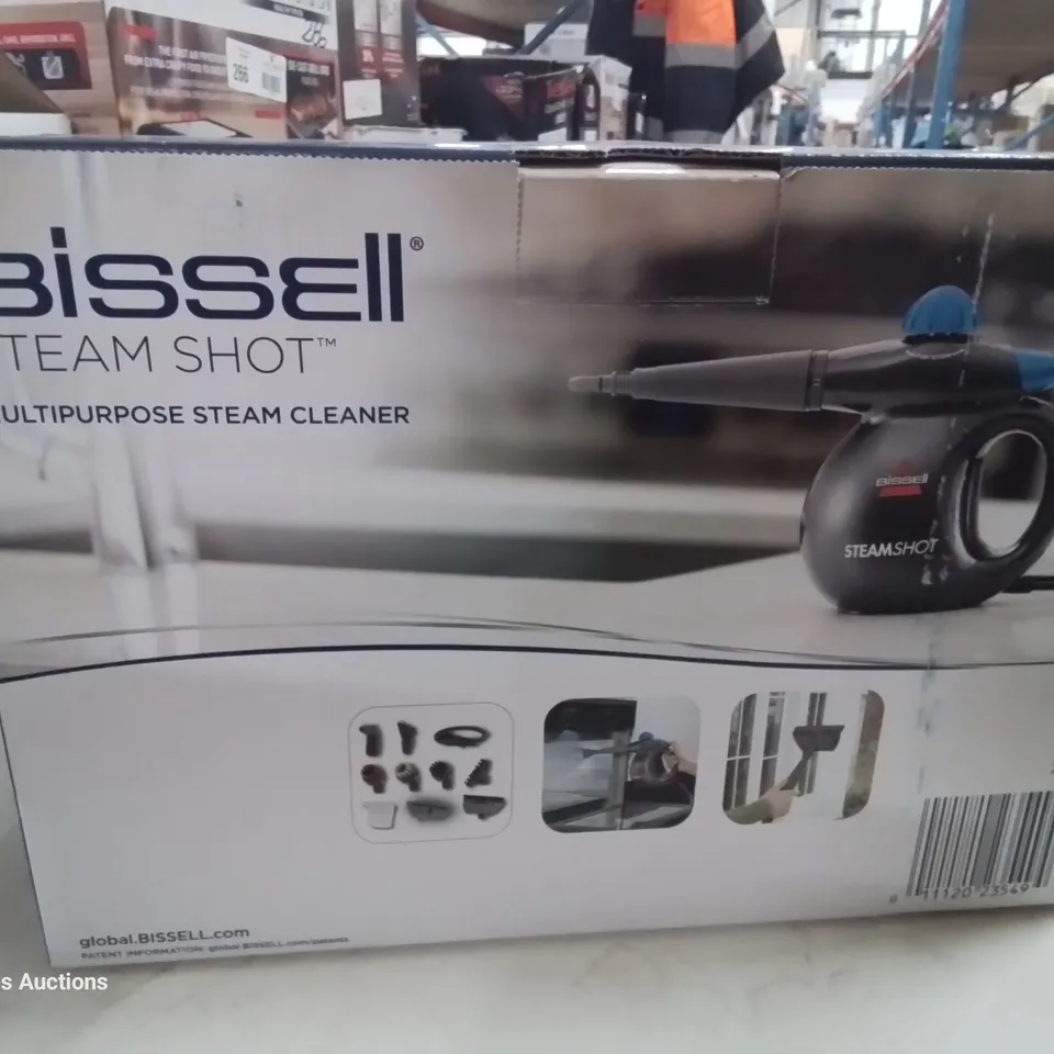 BOXED BISSELL STEAM SHOT MULTI PURPOSE STEAM CLEANER