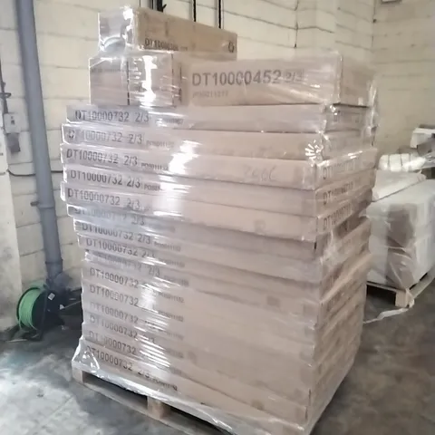 PALLET OF ASSORTED BRAND NEW BUT INCOMPLETE BOXED FURNITURE PARTS AND PIECES