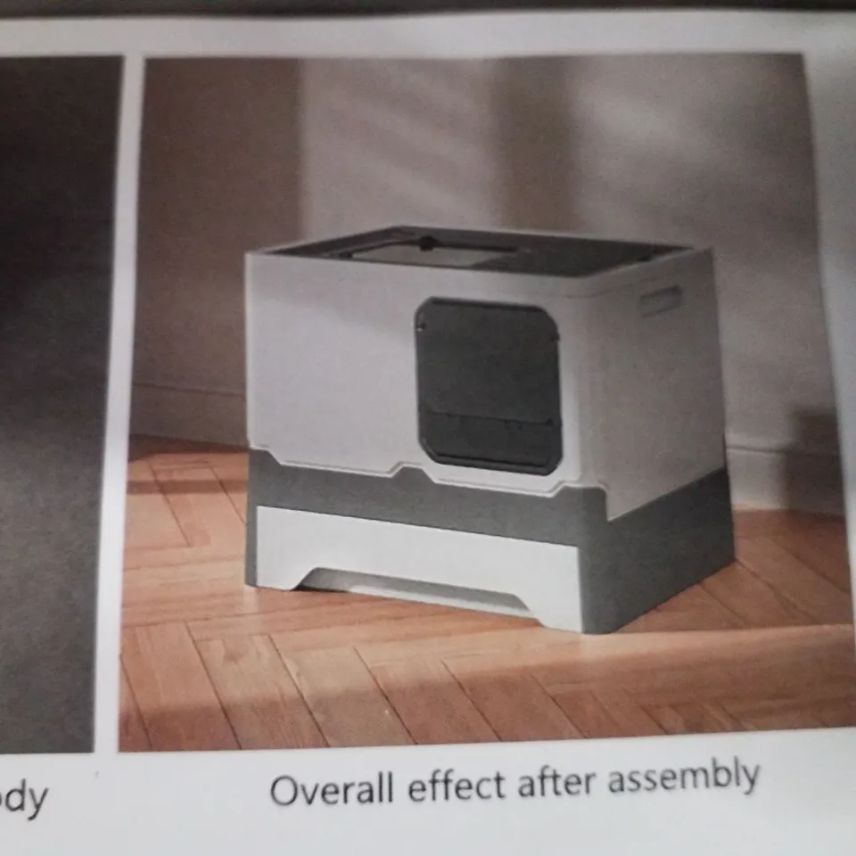 BOXED CAT LITTER BOX