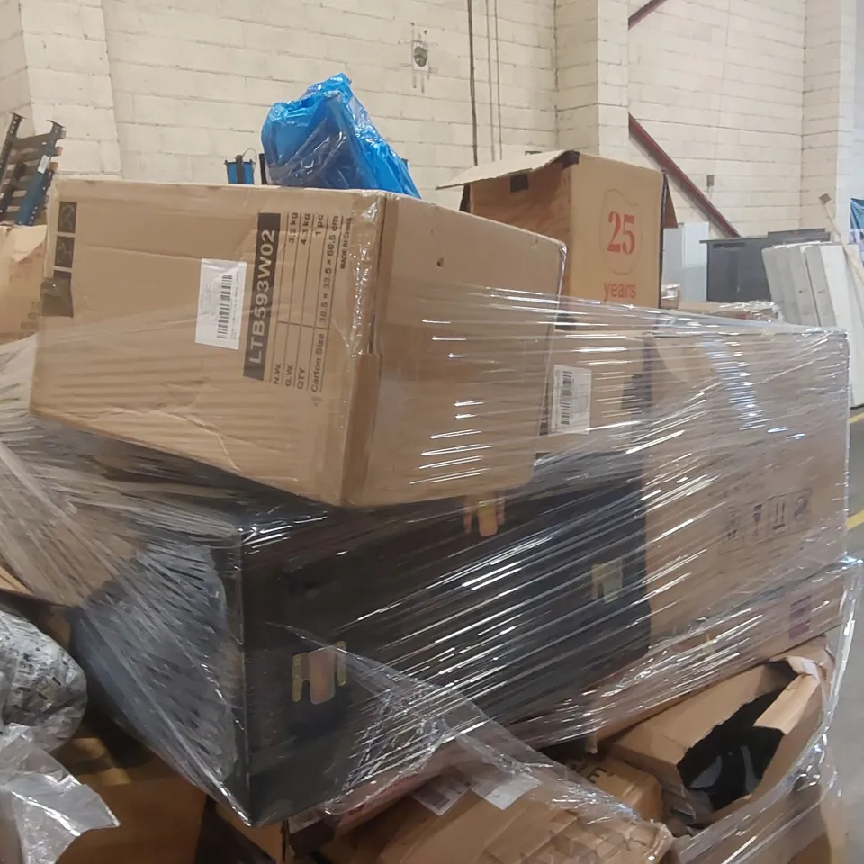 PALLET CONTAINING A LARGE QUANTITY OF ASSORTED FURNITURE PARTS ECT