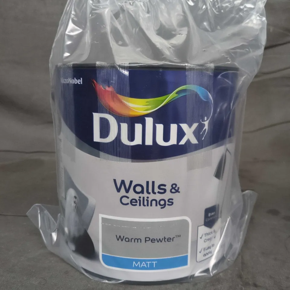 DULUX WALLS & CEILINGS PAINT – WARM PEWTER MATT - 2.5L
