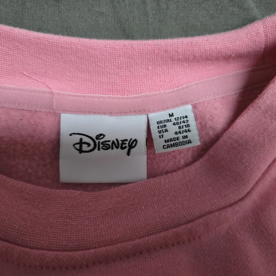 DISNEY MINNIE MOUSE PINK CREW JUMPER - M