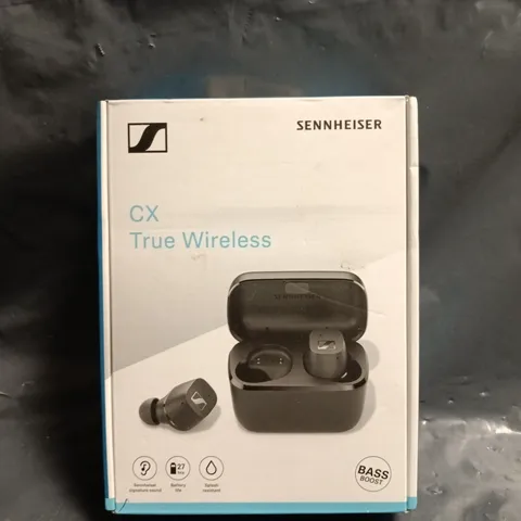 BOXED SENNHEISER CX TRUE WIRELESS EAR PHONES IN BLACK