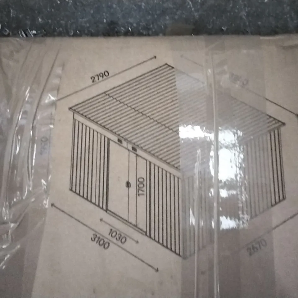 BOXED BASIC MONOPENT ROOF SHED 
