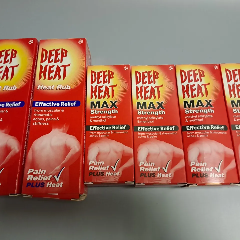 LOT OF 6 DEEP HEAT PACKS INCLUDES 100G AND MAX 35G