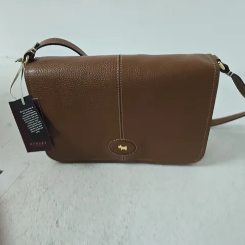 2 X RADLEY BROWN PEBBLED LEATHER CROSSBODY BAG