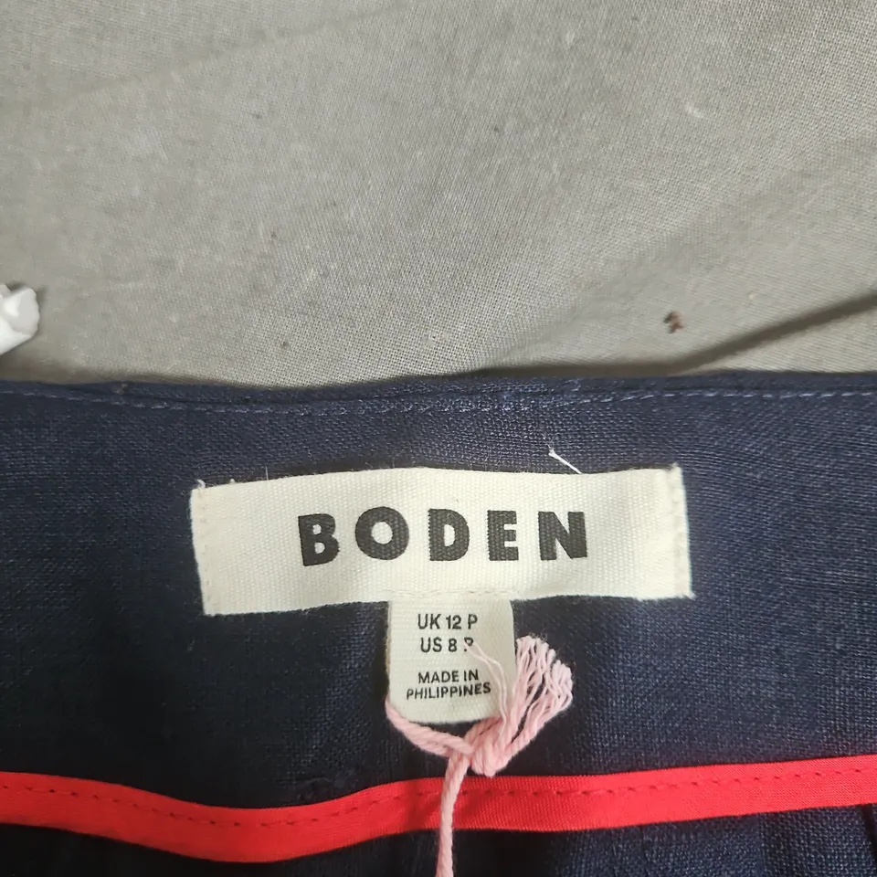 BODEN NAVY WOMEN'S SKIRT – UK 12 P PETITE (US 8 P)