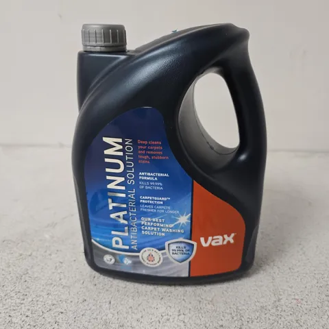 VAX PLATINUM ANTIBACTERIAL CARPET CLEANING SOLUTION – 4-LITRE BOTTLE