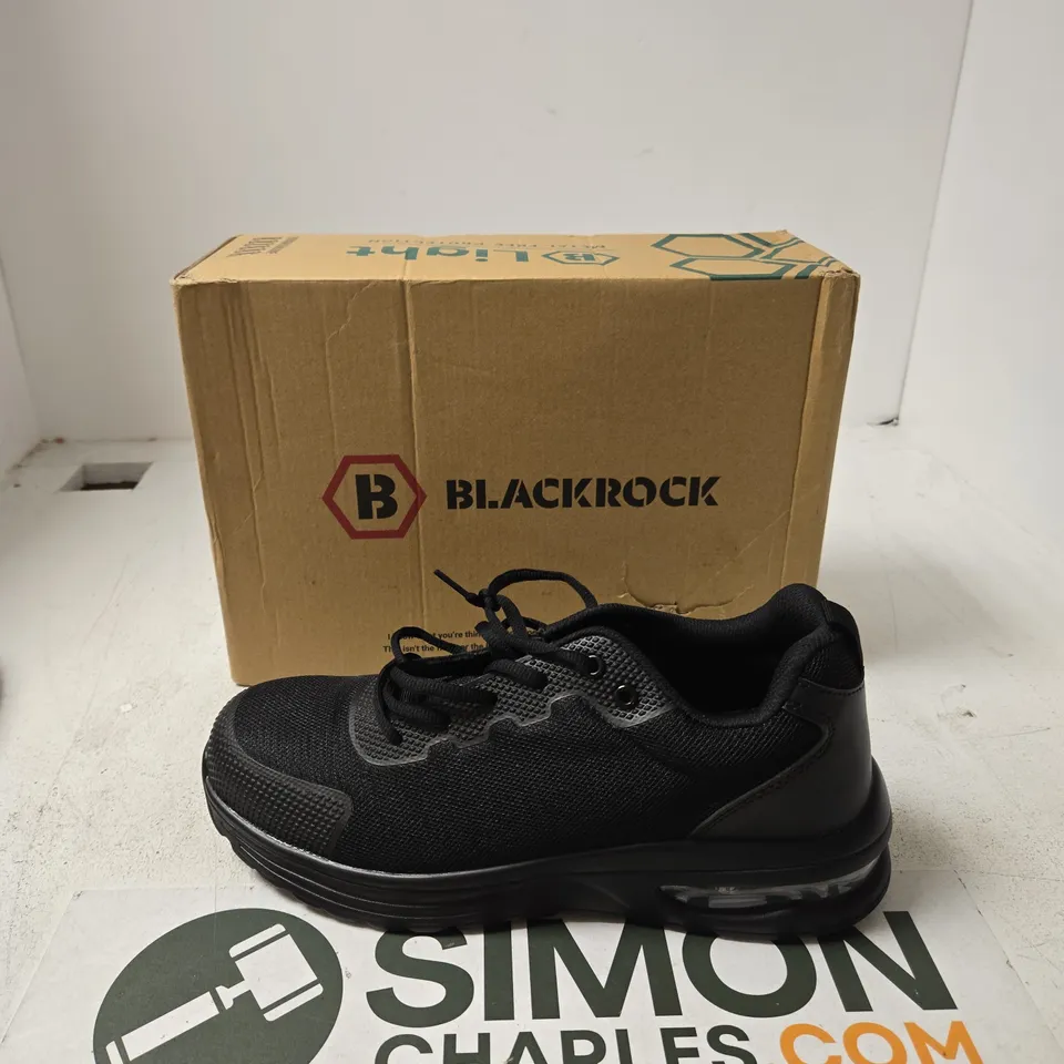 BLACKROCK TRAINERS – BLACK MESH, BOXED - UK 10