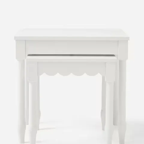 JULIPA DALIA NEST OF 2 SIDE TABLES WHITE