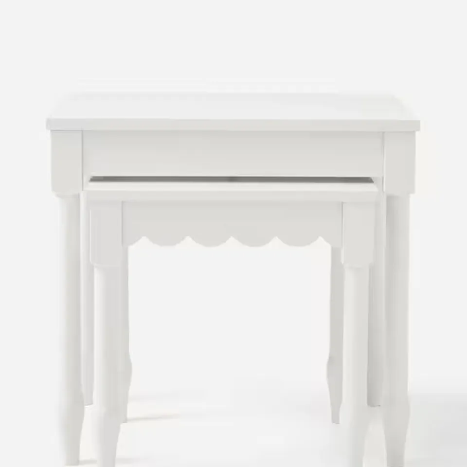 JULIPA DALIA NEST OF 2 SIDE TABLES WHITE