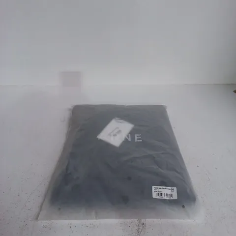 ARNE INTERLOCK JERSEY ESSENTIAL HOODIE IN BLACK LARGE