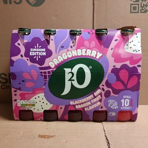 J2O MULTIPACK (10 X 275ML GLASS BOTTLES) - DRAGONBERRY