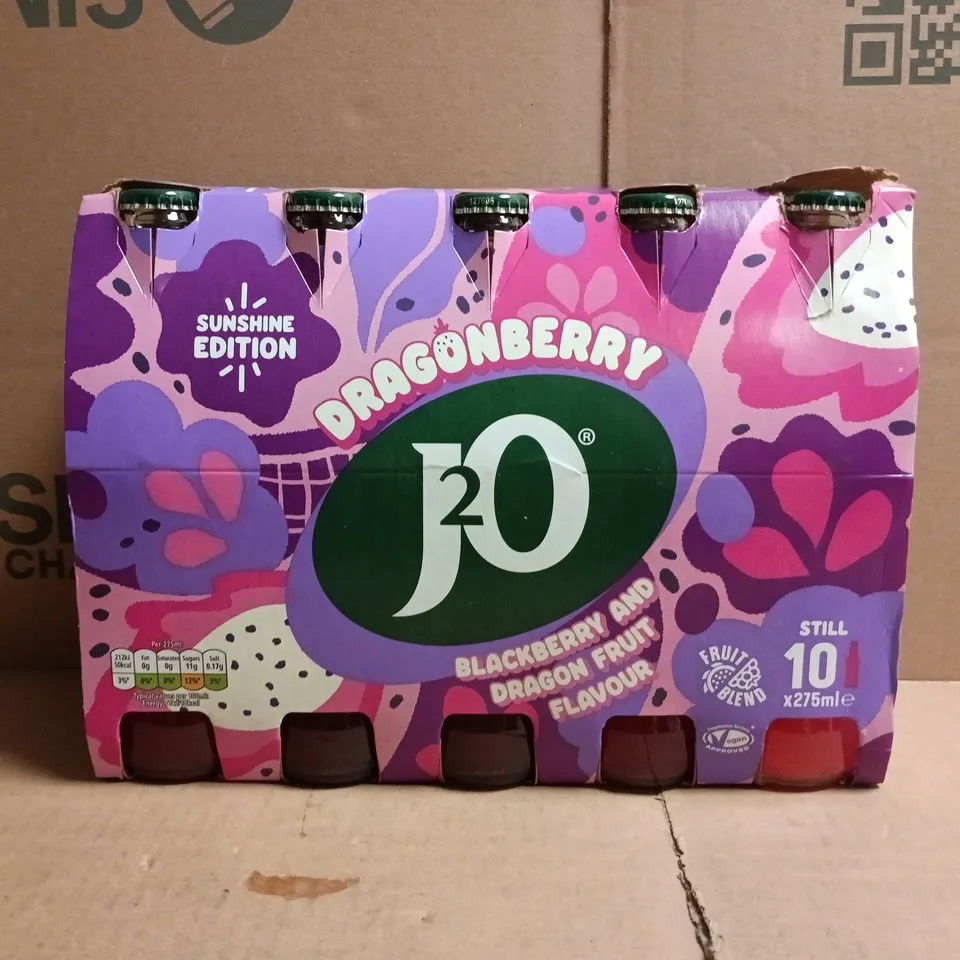 J2O MULTIPACK (10 X 275ML GLASS BOTTLES) - DRAGONBERRY