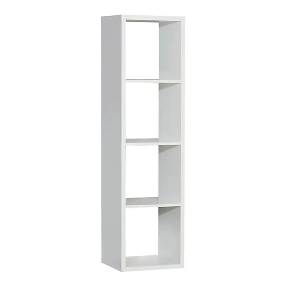 BOXED MAURO 3 SHELVES STORAGE UNIT IN MATT WHITE (1 BOX)