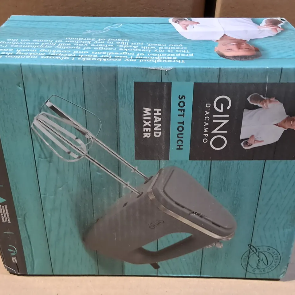 BOXED GINO DACAMPO SOFT TOUCH HAND MIXER