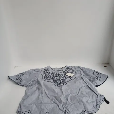 MONSOON NAVY EMBROIDERED TOP – XX LARGE 