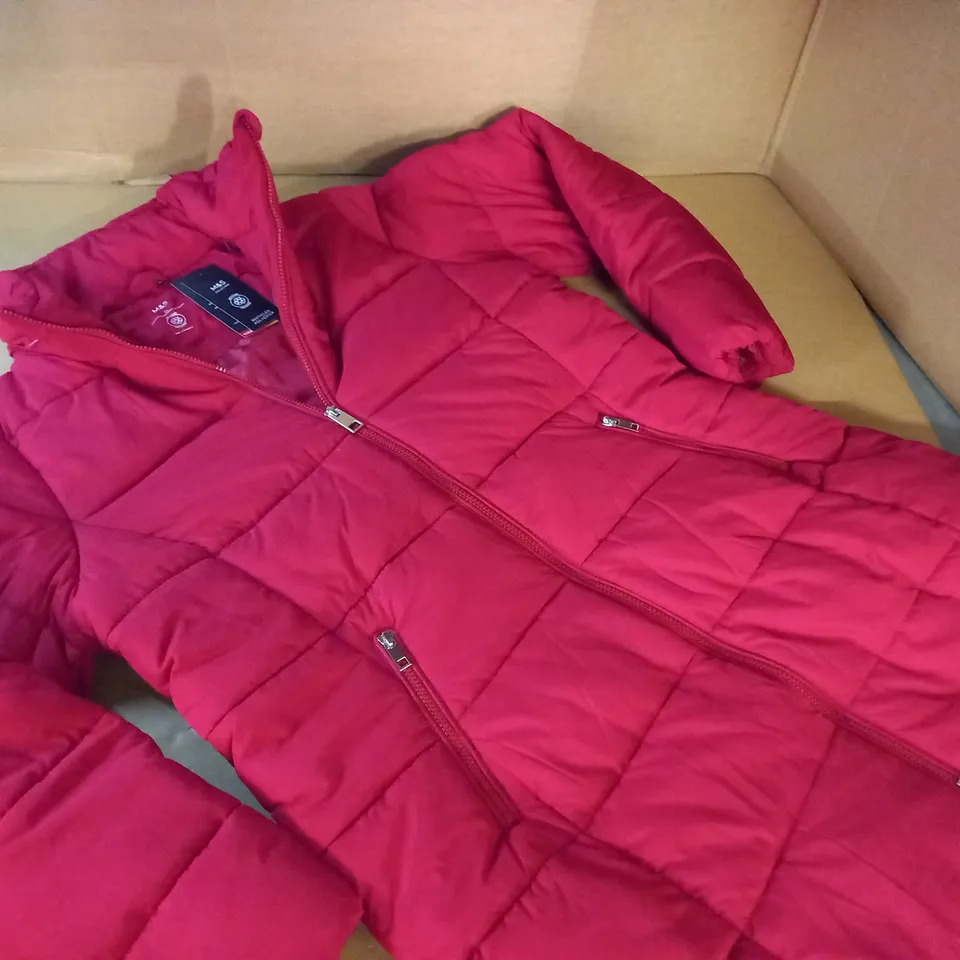 M&S COLLECTION THERMOWARMTH PADDED COAT IN RED - 16