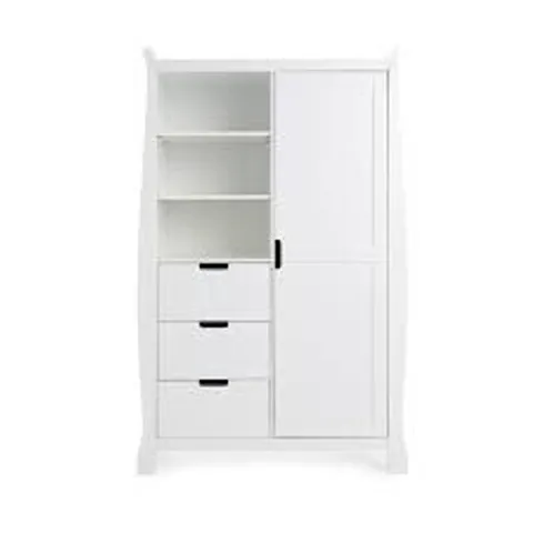 BOXED OBABY STAMFORD DOUBLE WARDROBE - WHITE (3 BOXES)