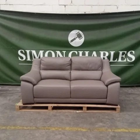 QUALITY DESIGNER ITALIAN MADE DEGANO 3 SEATER LEATHER SOFA