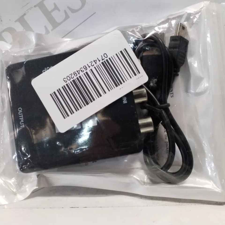 LOT OF 9 MINI AV TO HDMI VIDEO CONVERTERS 