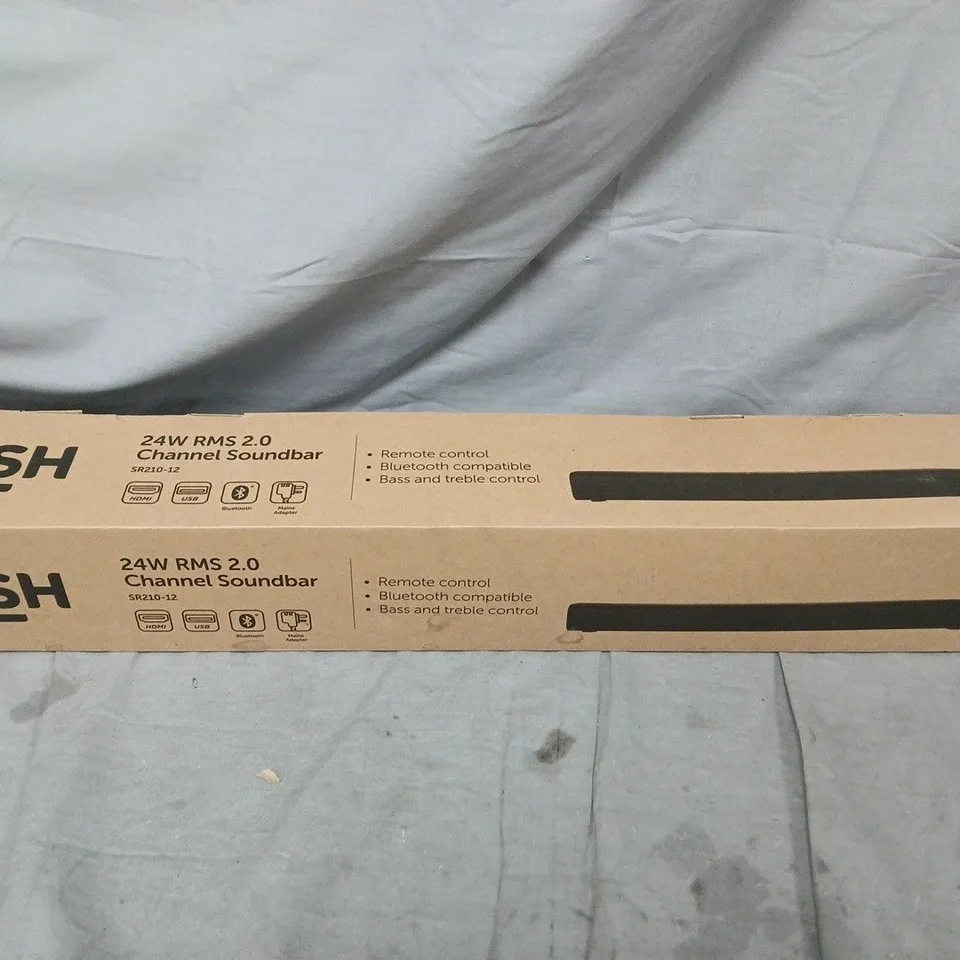 BUSH SR210-12 24W RMS 2.0 CHANNEL SOUNDBAR – BLACK