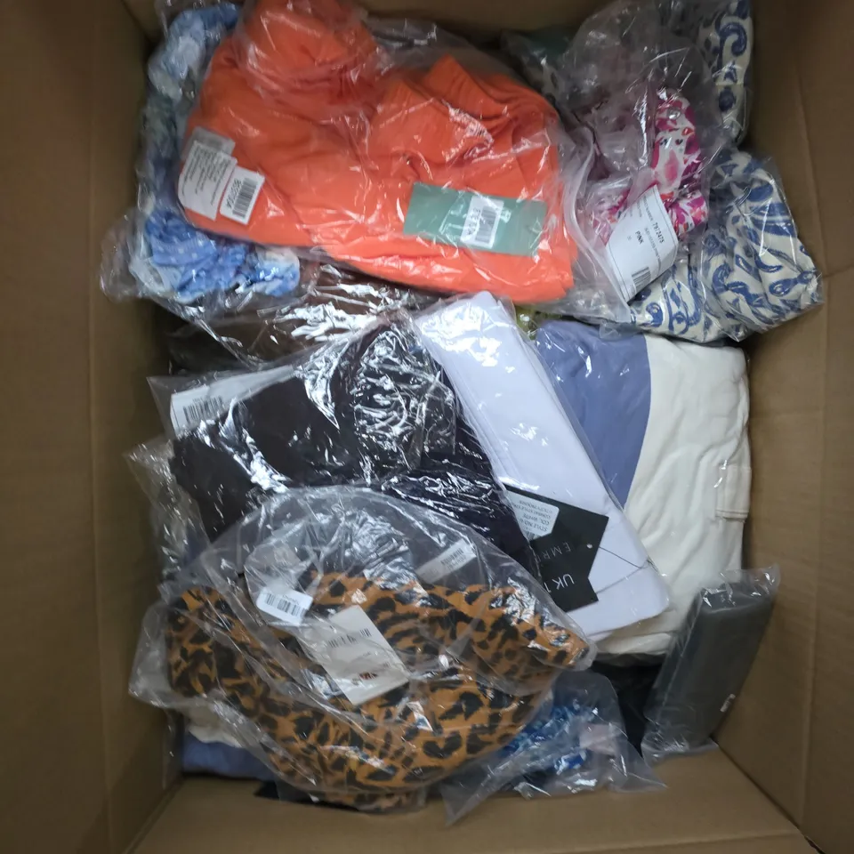 APPROXIMATELY 25 ASSORTED WOMENS CLOTHING PRODUCTS IN VARIOUS STYLES & SIZES