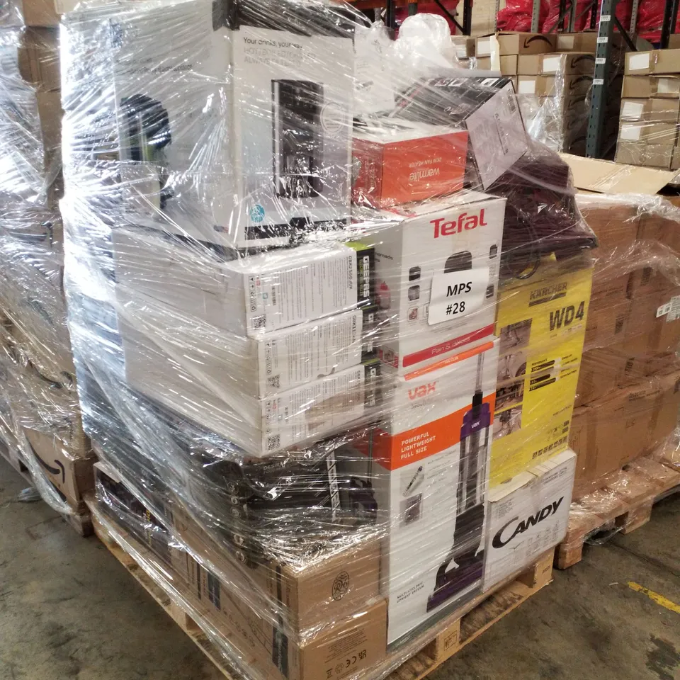 PALLET OF APPROXIMATELY 32 UNPROCESSED RAW RETURN HOUSEHOLD AND ELECTRICAL GOODS TO INCLUDE