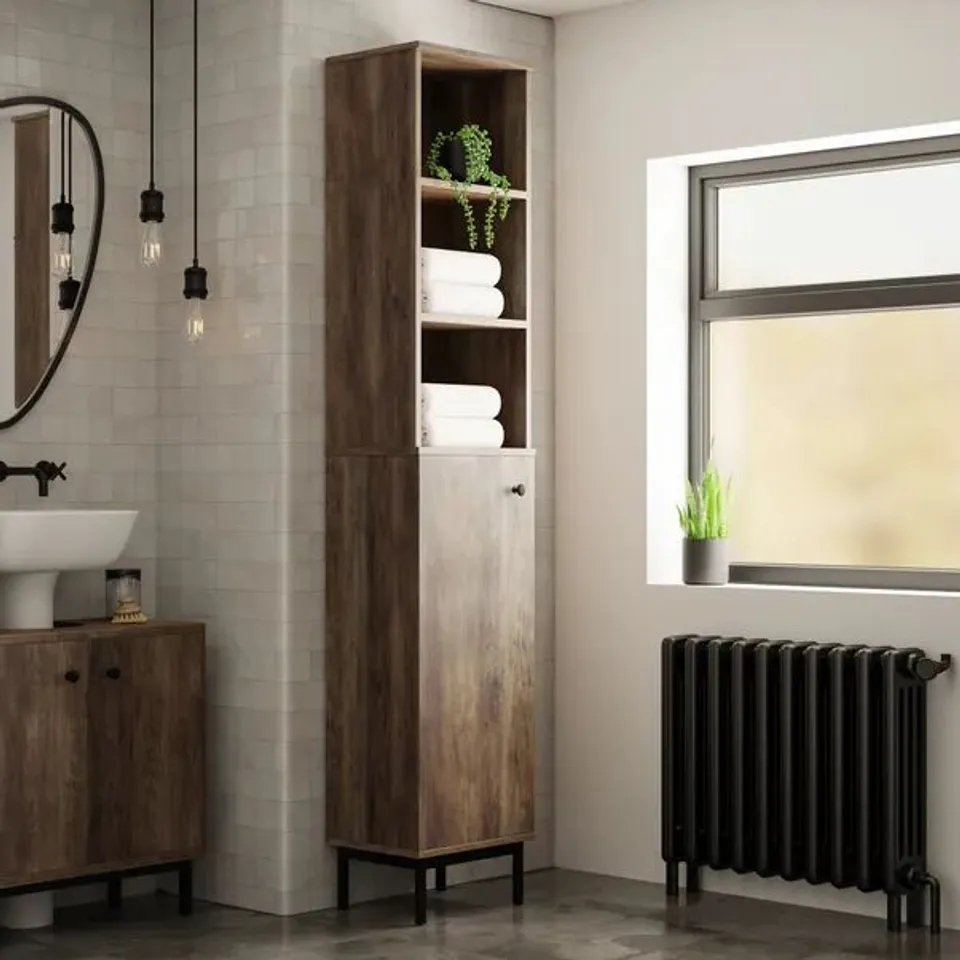 BOXEDFULTON PINE EFFECT TALLBOY STORAGE UNIT (1 BOX)