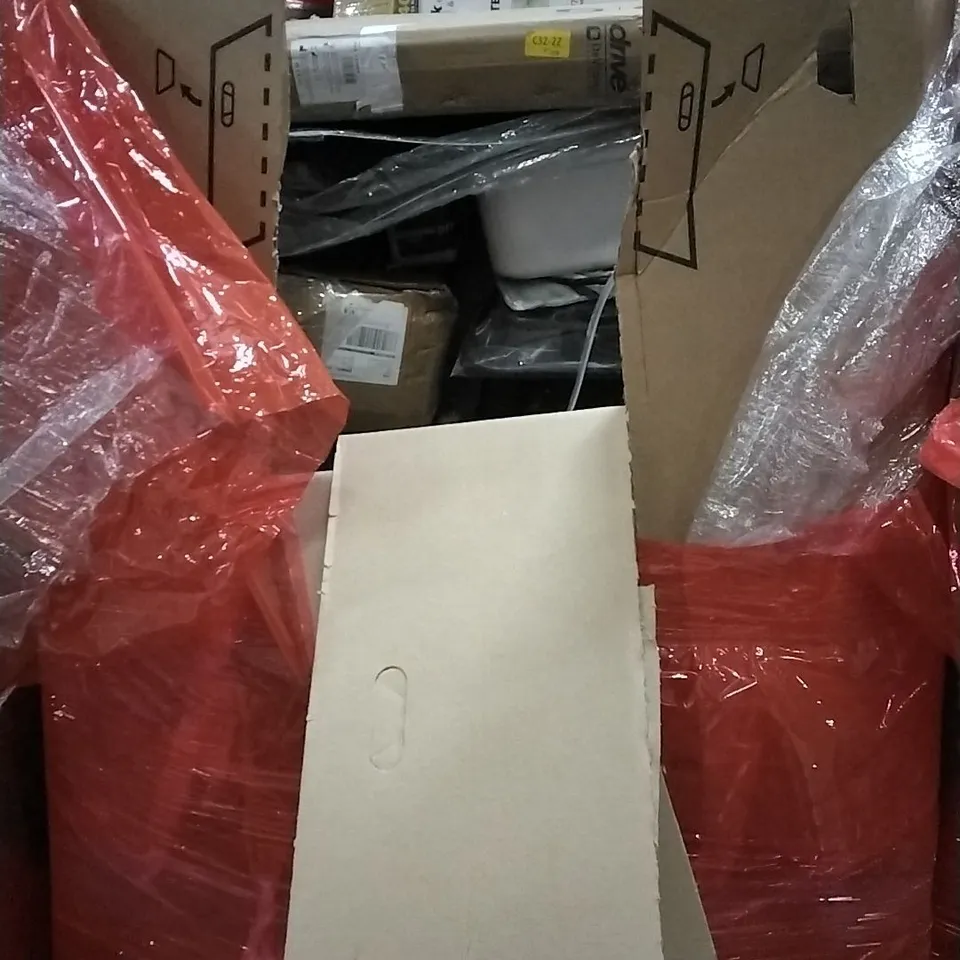 PALLET OF HOUSEHOLD ITEMS TO INCLUDE TURNTABLE SYSTEM, CHEFMAN TURBOFRY,GAMING SET,GAMING MOUSE PAD AND OTHER ASSORTED ITEMS...