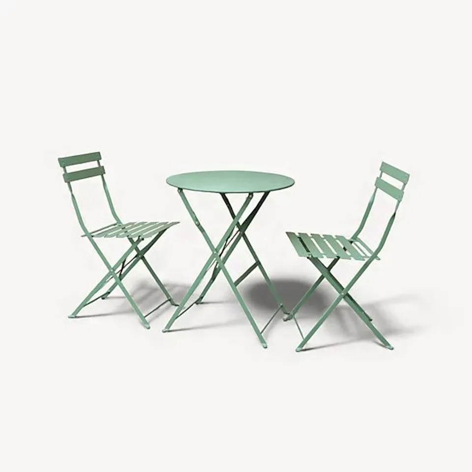 BOXED PADSTOW FOLDING BISTRO SET MOSS
