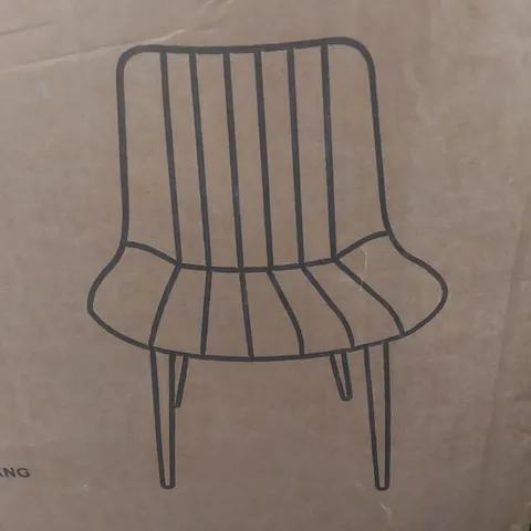 BOXED SET OF 2 LIVING AND HOME GREEN VELVET DINING CHAIRS 